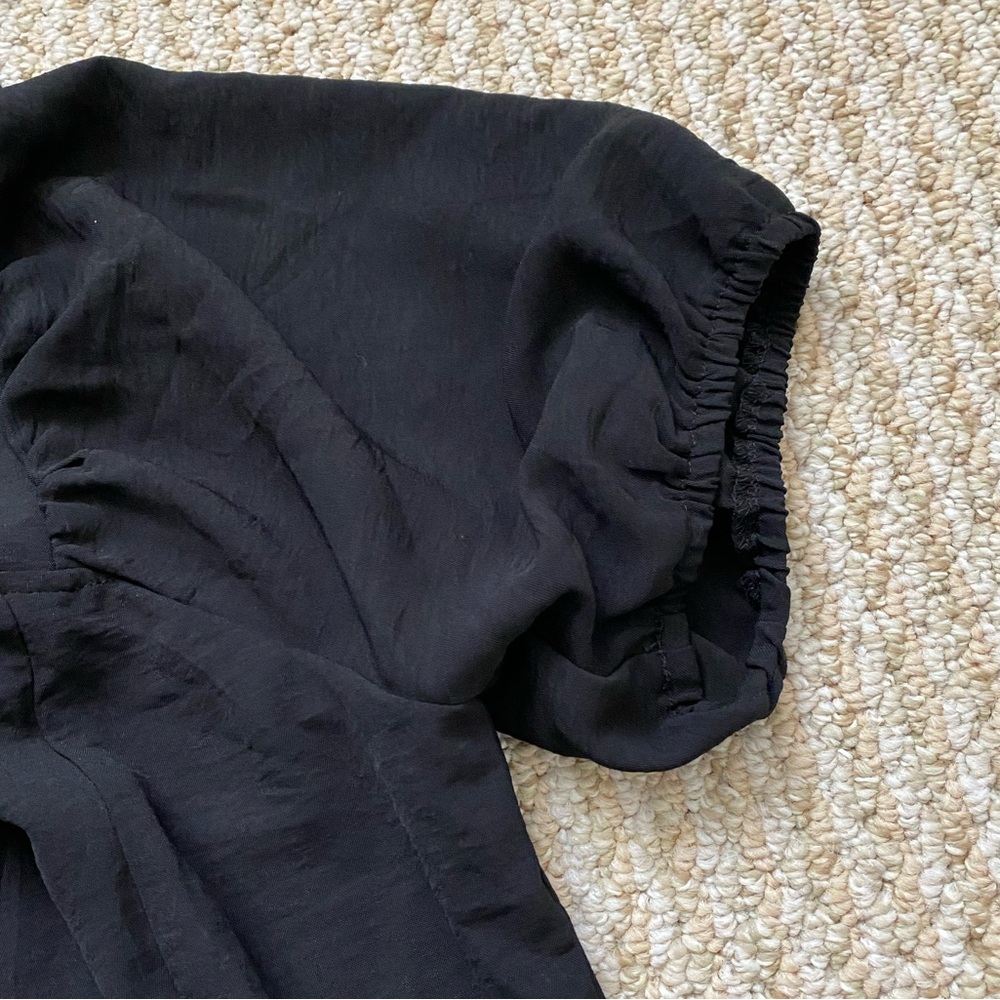 OFEEFAN | Women Puff Sleeve Square Neck Tie In Back Dress M - Picture 8 of 17